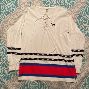 Pink Victorious Secret Long Sleeve shirt size Medium